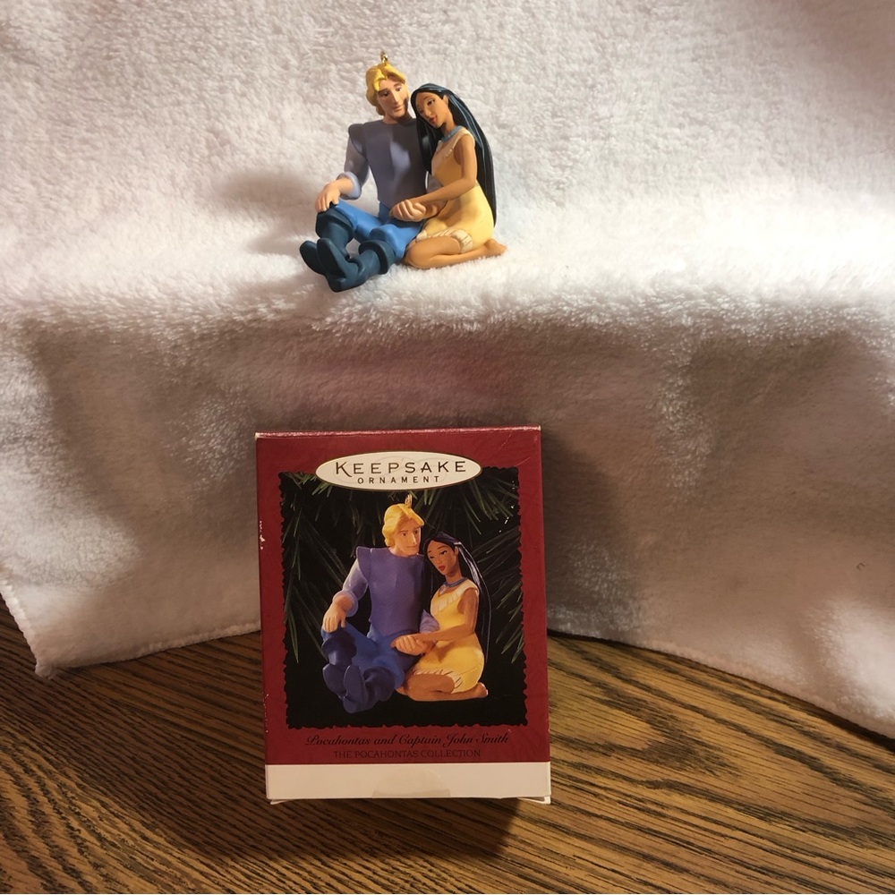 Disney Pocahontas and Captain John Smith Hallmark keepsake ornament